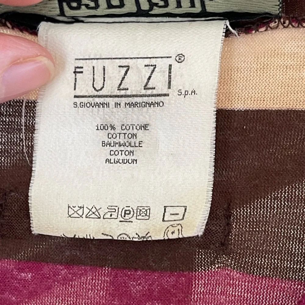 VINTAGE JPG Multicolor V-neck top - Picture 7 of 12